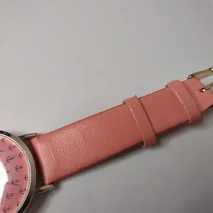Gorgeous Pink Anchor Watch ❤️ Ladies Navy Anchor Boating Yacht Gold tone Pink Strap Watch  main image 3